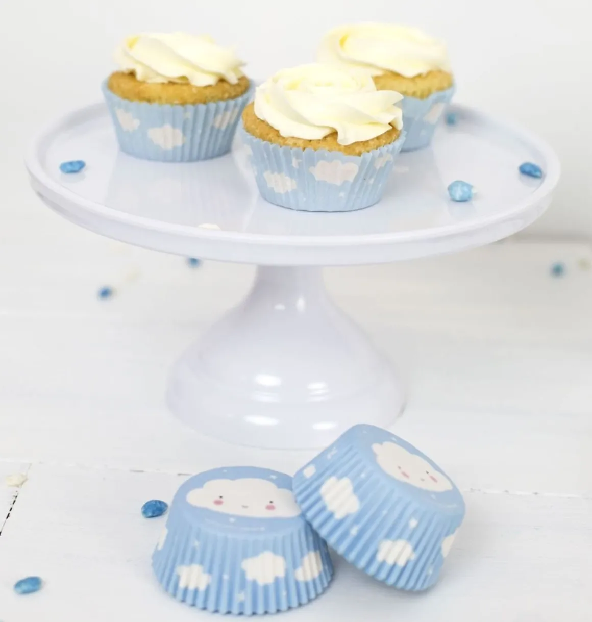 Taartplateau Wit Melamine Ø23,5x12cm