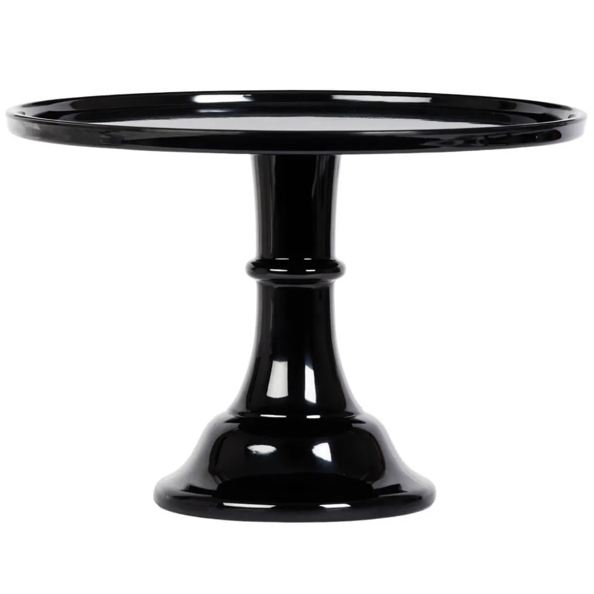 Taartplateau Zwart Melamine Ø30x20cm