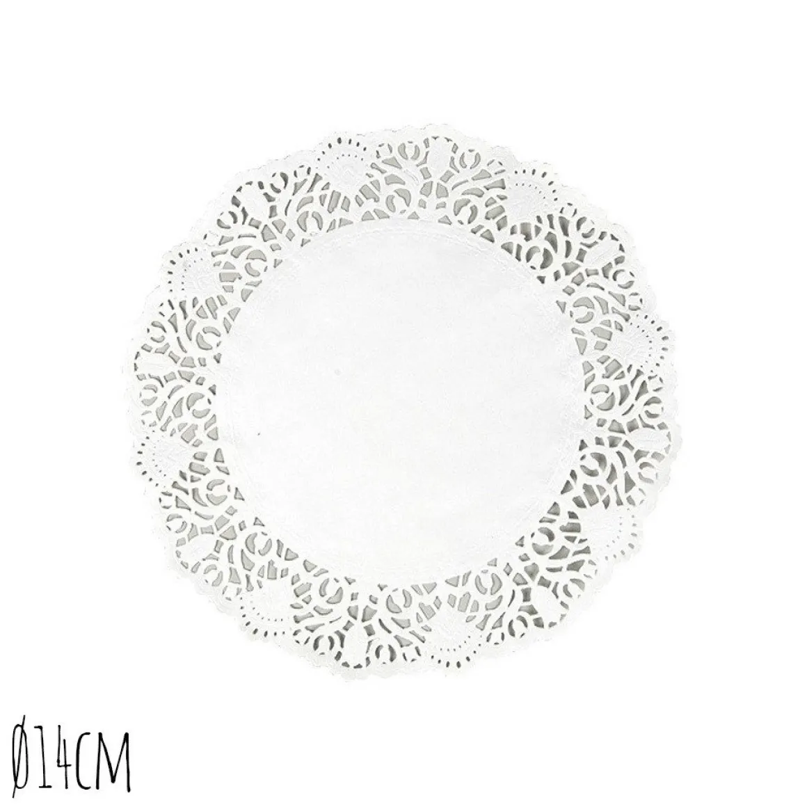 Taartrand Ø14cm Wit 250 stuks