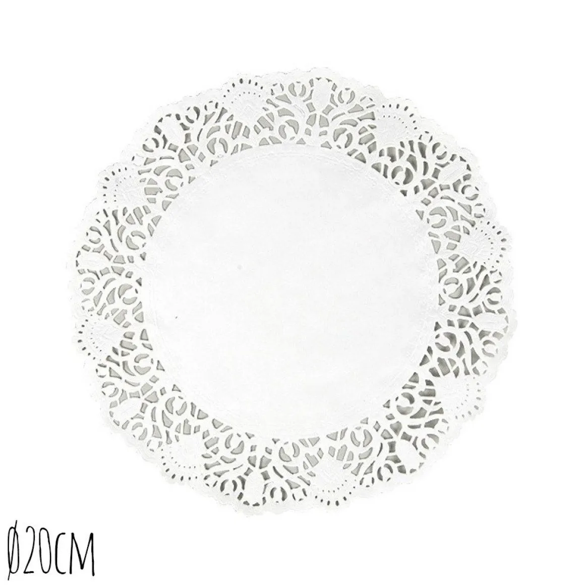 Taartrand Ø20cm Wit 250 stuks