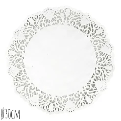 Taartrand Ø30cm Wit 250 stuks