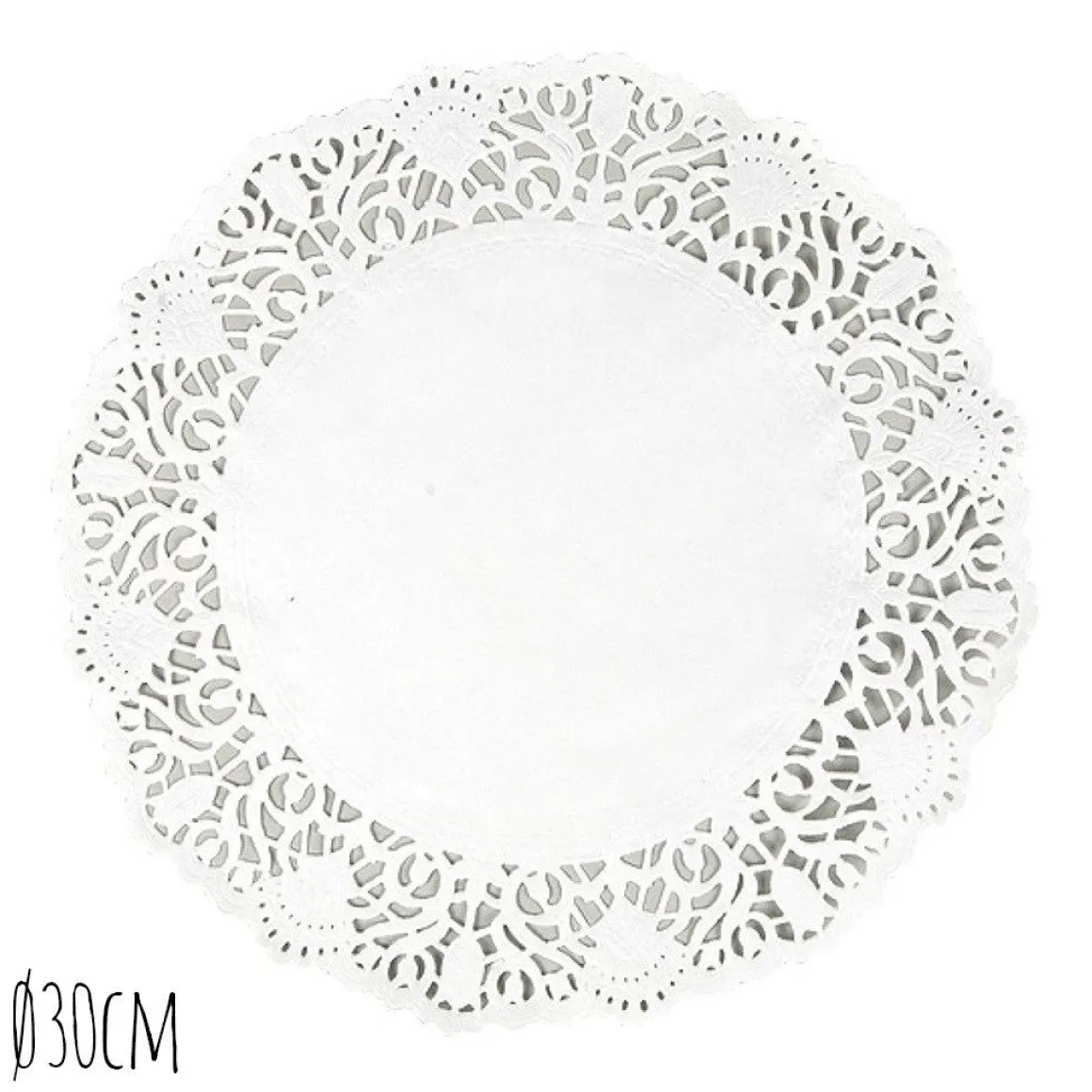 Taartrand Ø30cm Wit 250 stuks