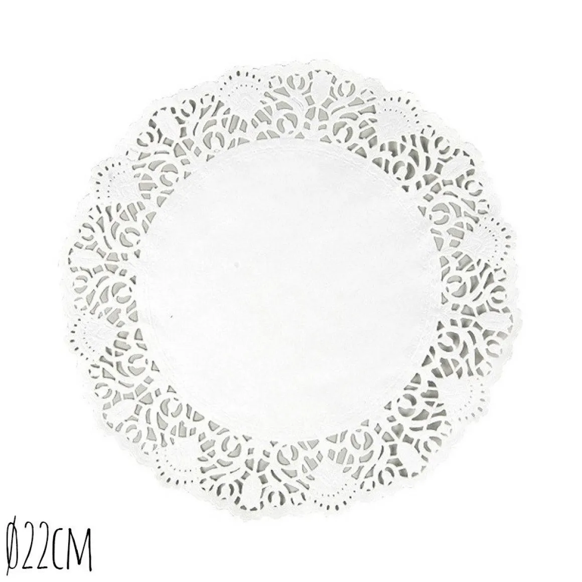 Taartrand Ø22cm Wit 250 stuks