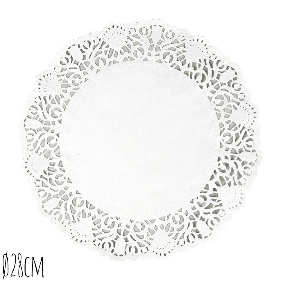 Taartrand Ø28cm Wit 250 stuks