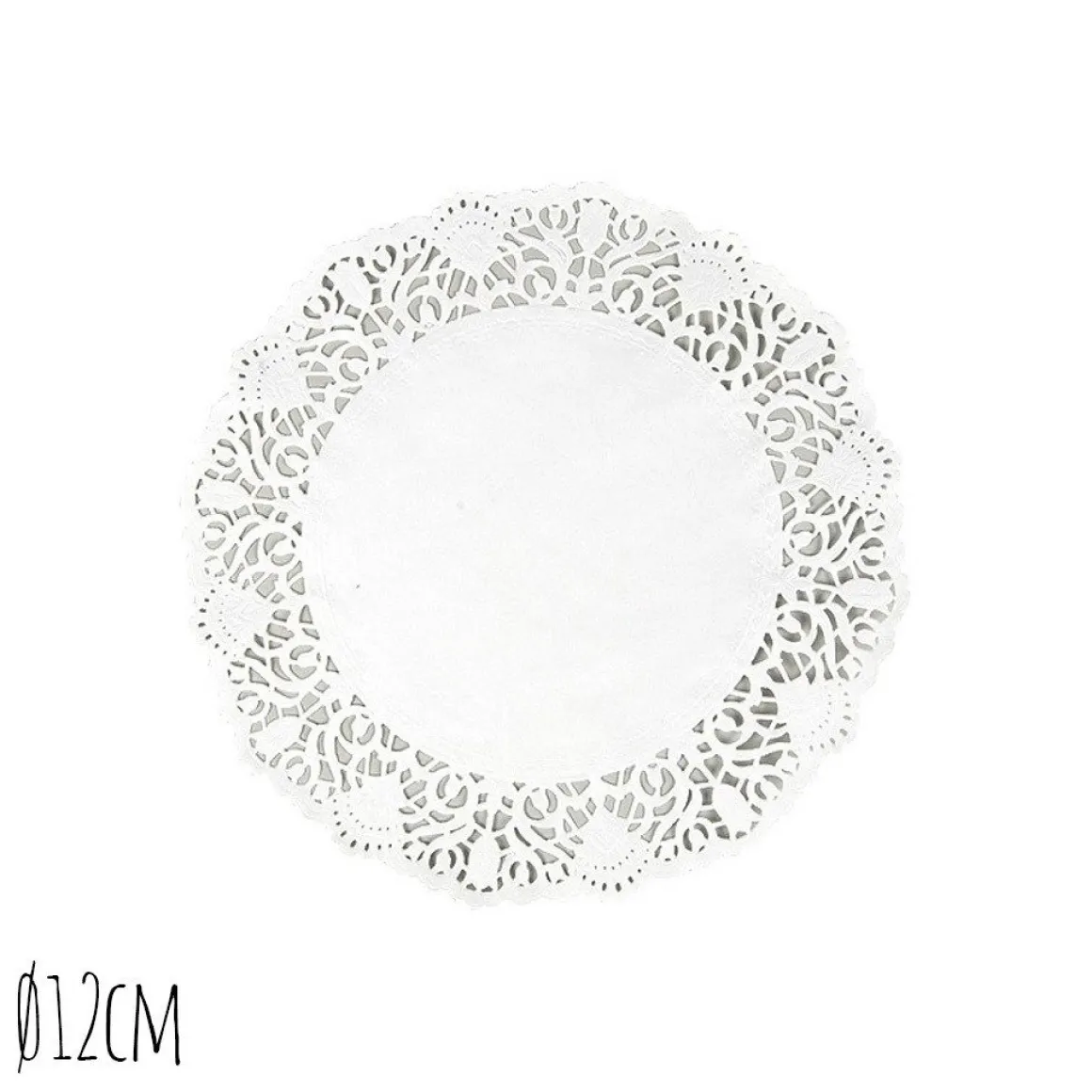 Taartrand Ø12cm Wit 250 stuks