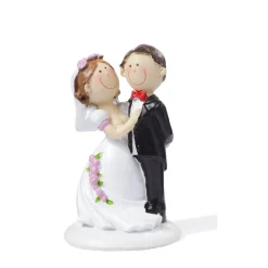 Taarttopper Bruidspaar Komisch Polystone 9cm