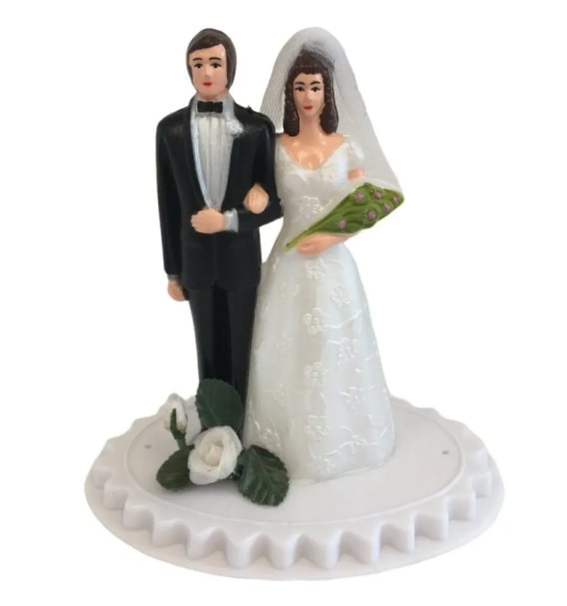 Taarttopper Bruidspaar Kunststof 13cm