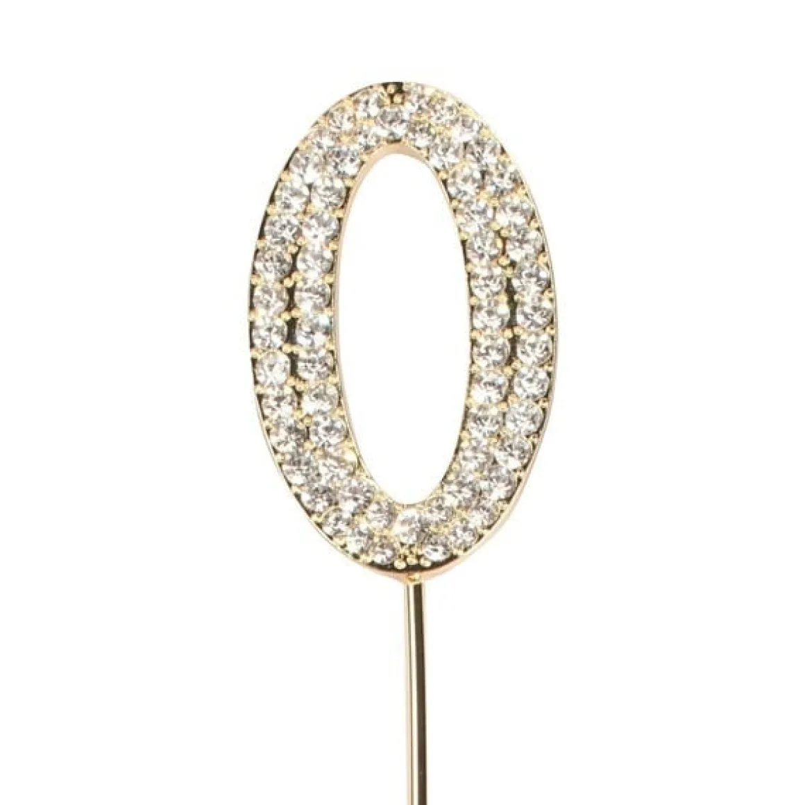 Taarttopper Diamant Goud #0 45mm**