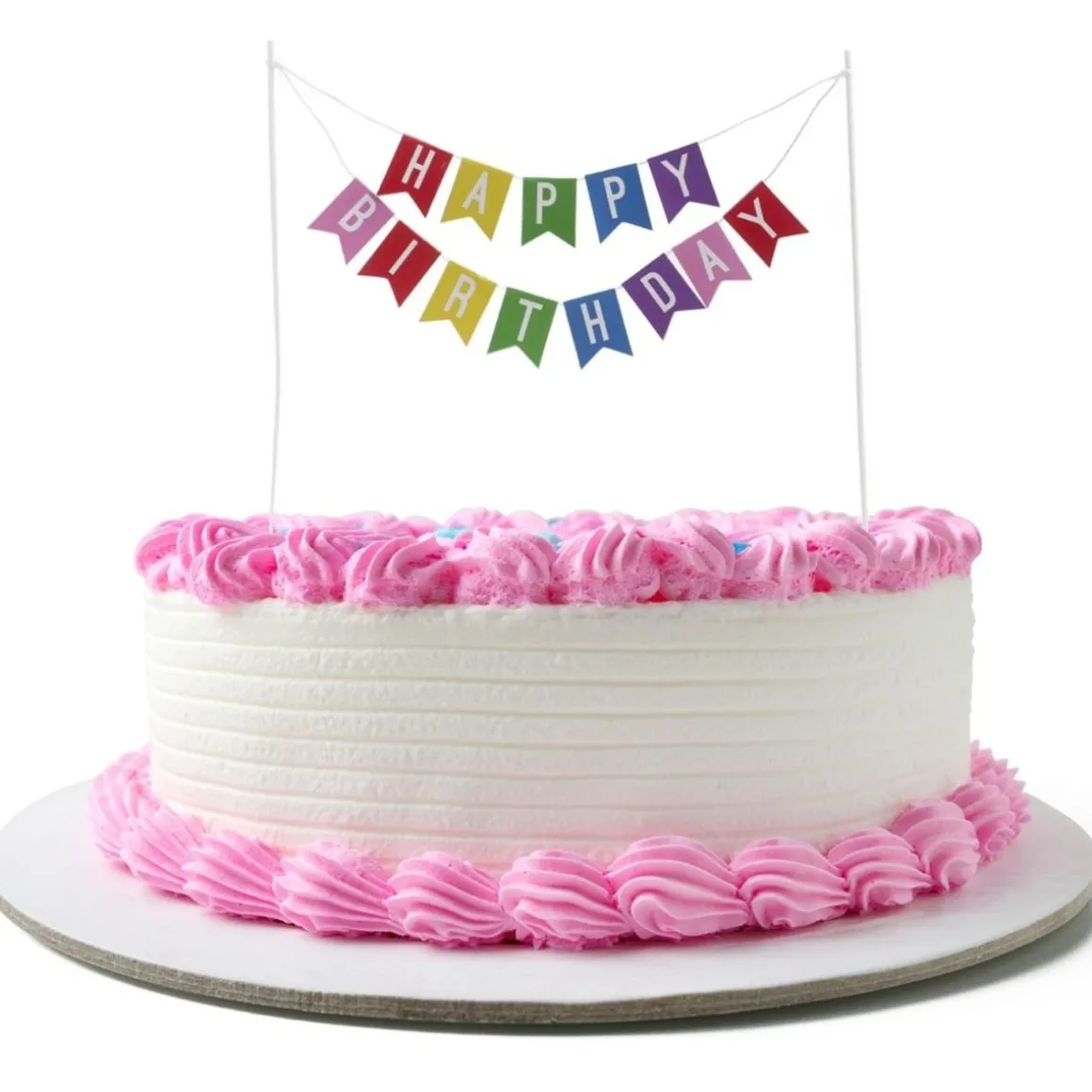 Taarttopper Happy Birthday Vlaggenlijn