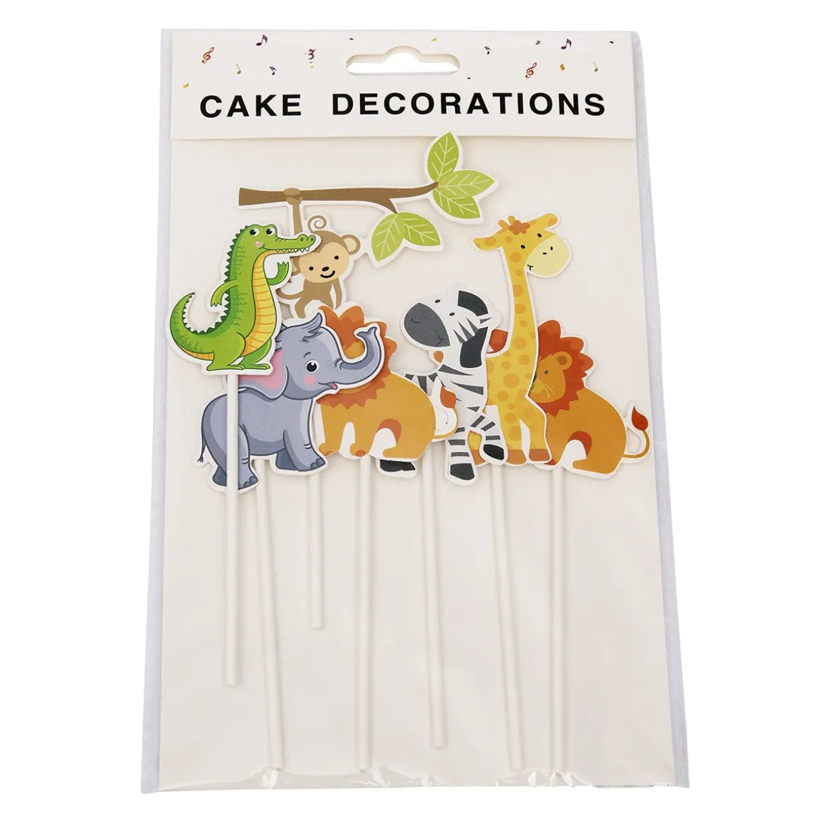 Taarttopper Jungle Dieren 7st.