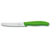 Tafelmesje Victorinox gekarteld Groen 10cm