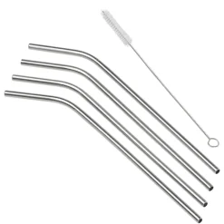 Tala Rietjes RVS met Borstel Set/4