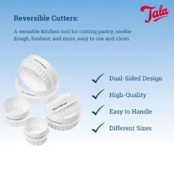 Tala Uitstekers Rond (Glad & Kartel) Kunststof Set/6