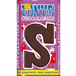 Tony's Chocolonely Letterreep Puur Pepernoot - S - 180g