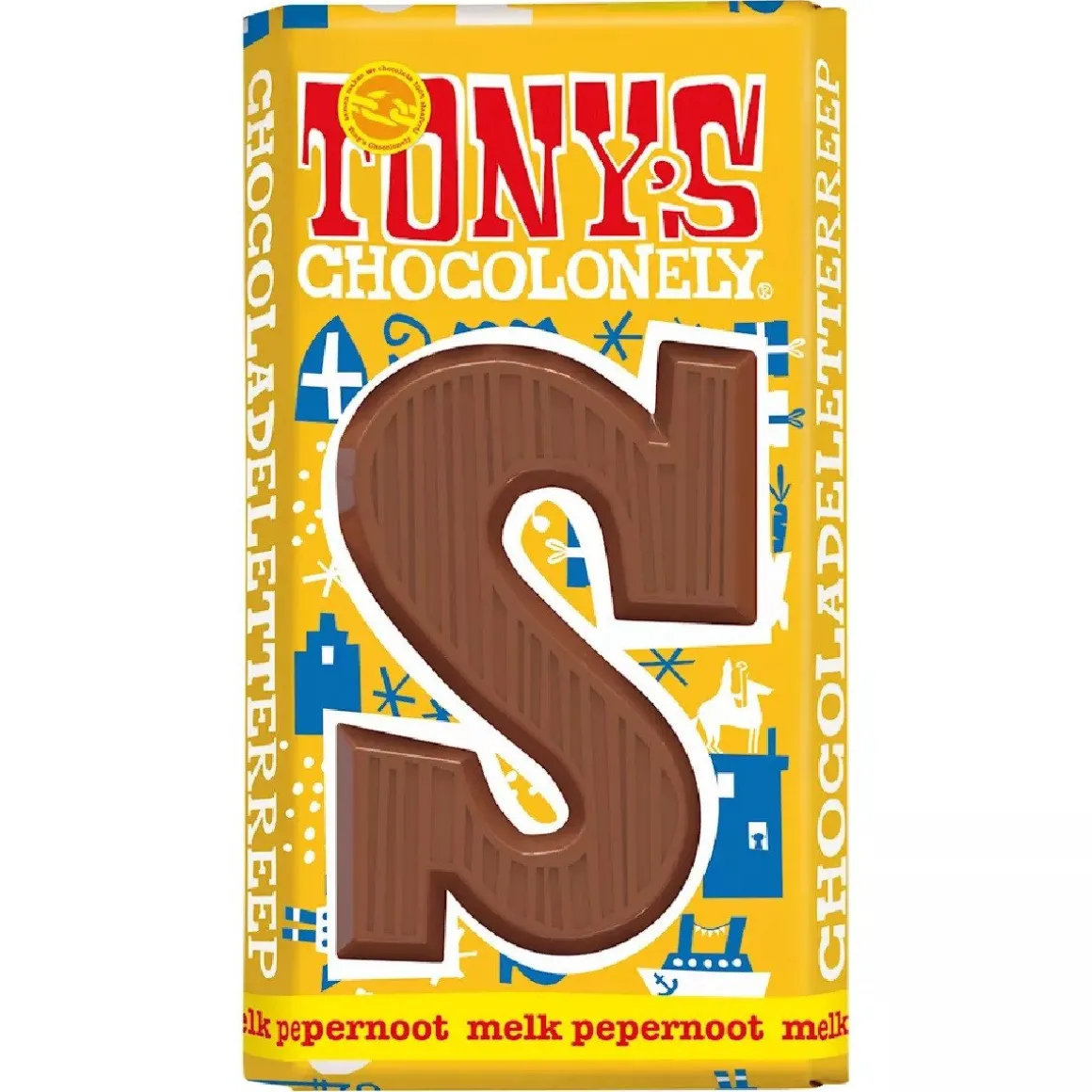 Tony's Chocolonely Letterreep Melk Pepernoot - S - 180g