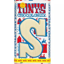 Tony's Chocolonely Letterreep Wit - S - 180g