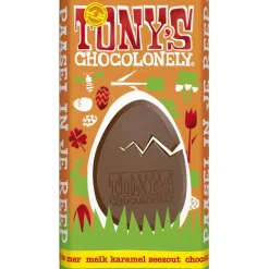 Tony's Chocolonely Paasreep Melk / Karamel / Zeezout 180g