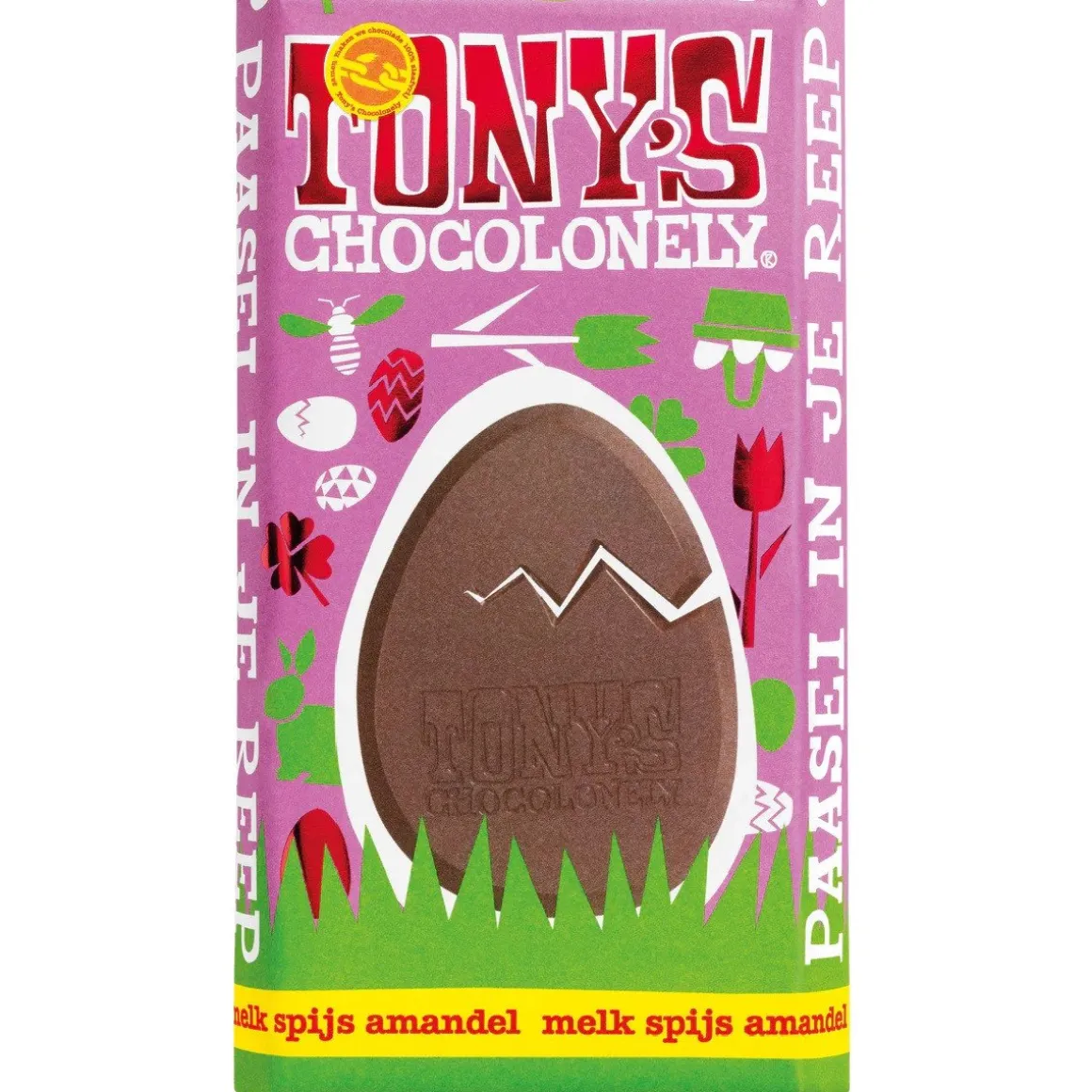 Tony's Chocolonely Paasreep Melk / Spijs / Nootjes 180g