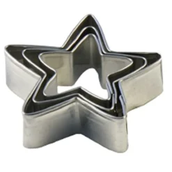 Uitstekerset Ster (5 punten) Ø3,5-6,5cm Set/3