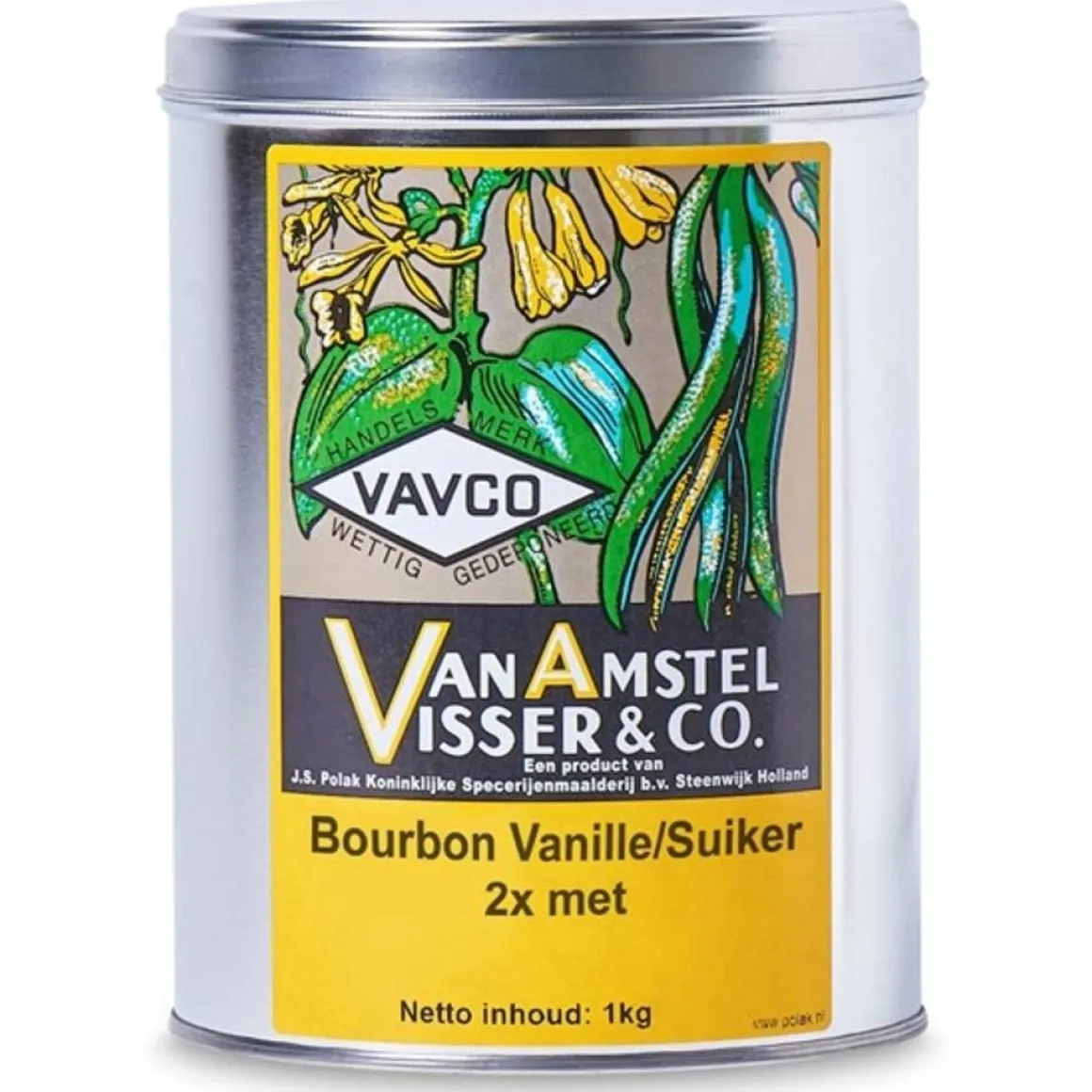 Vavco Vanillesuiker Bourbon (2x met) 1 kg