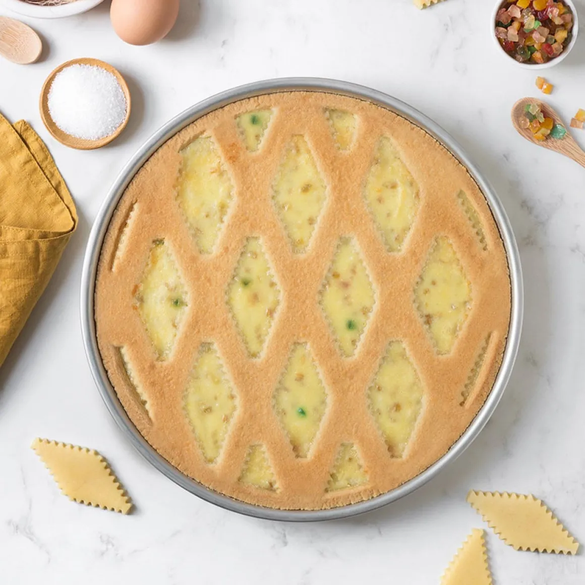 Vlaaistans Kunststof Traditioneel Ø30 cm 2-delig