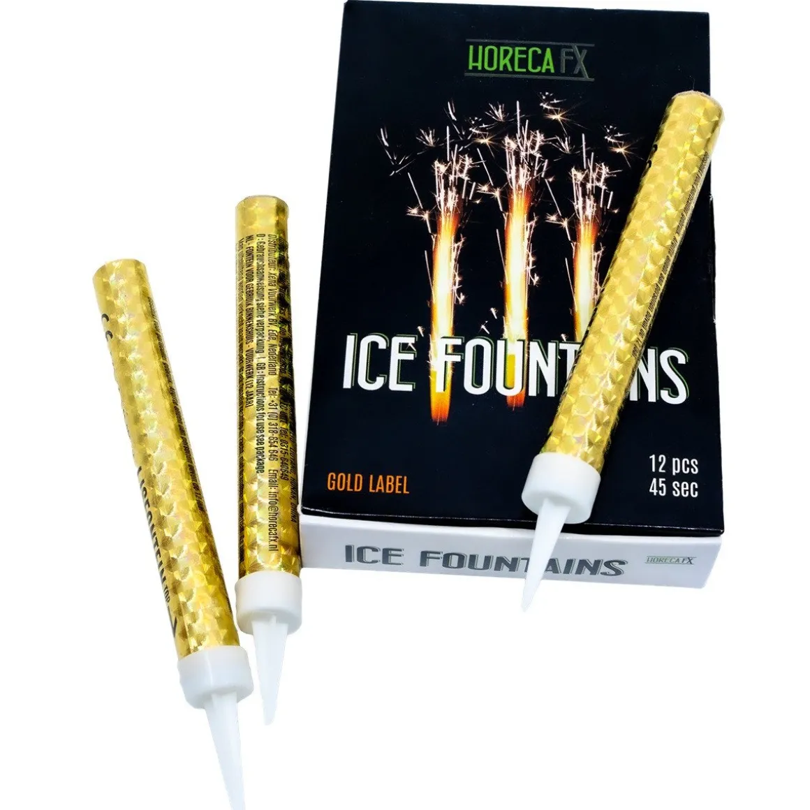 Vuurwerk IJsfontein met Voetje Zilver 45sec. 12st.