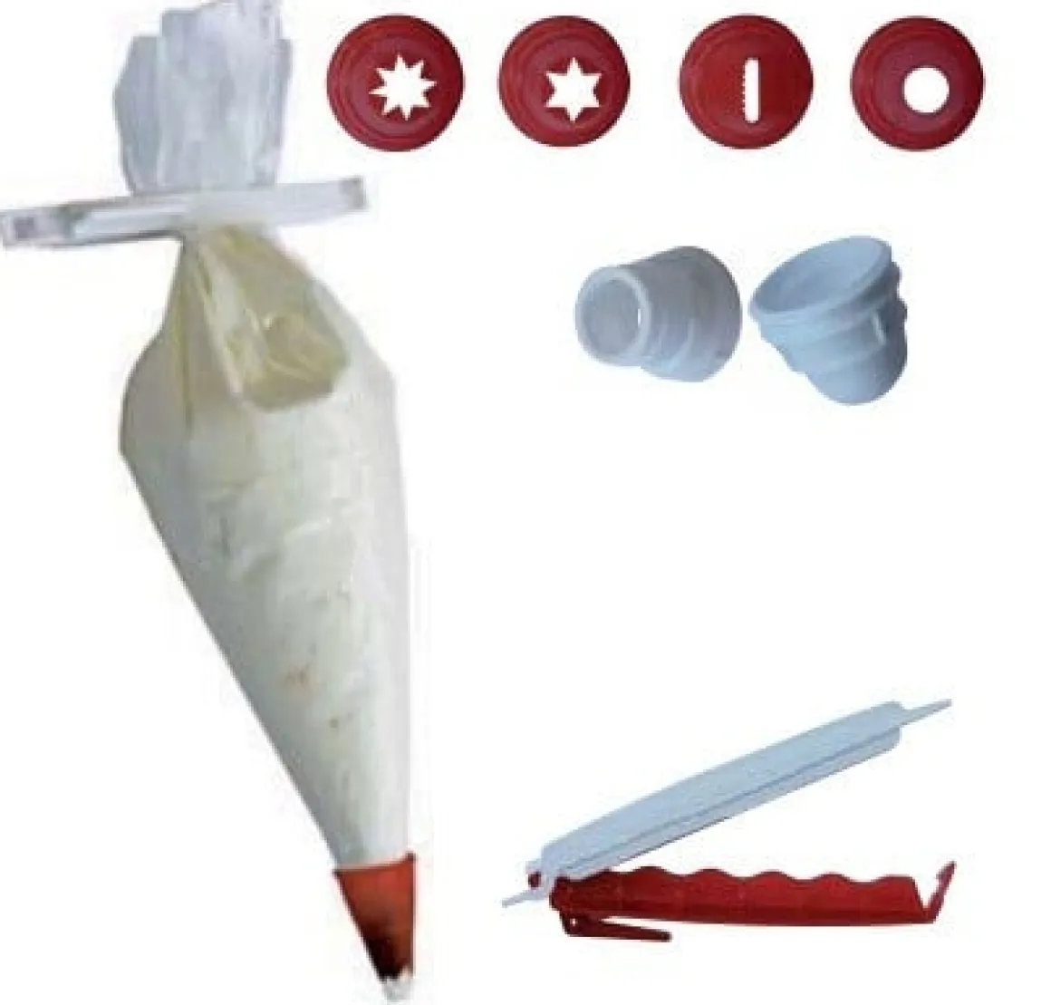 Wegwerp Spuitjes- spuitzakken (34cm) set/17