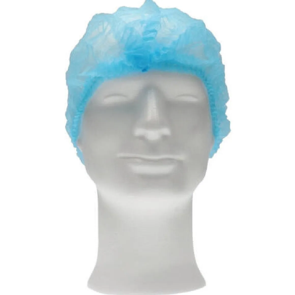 Wegwerpmuts Blauw 100st. 53cm.