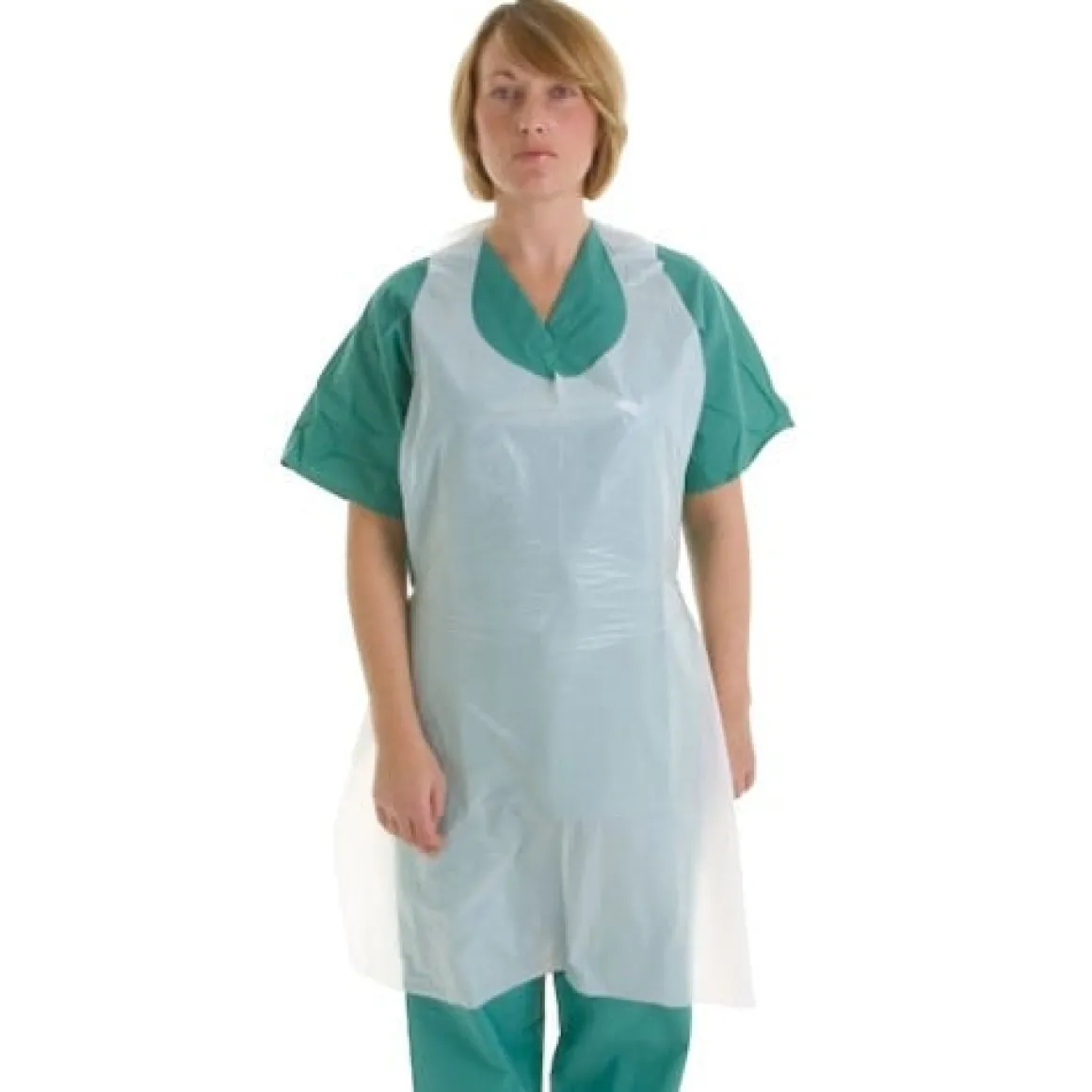 Wegwerpschort Wit Waterdicht 100st.