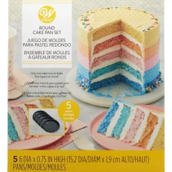 Wilton Bakvormen Easy Layers Rond 15cm set/5
