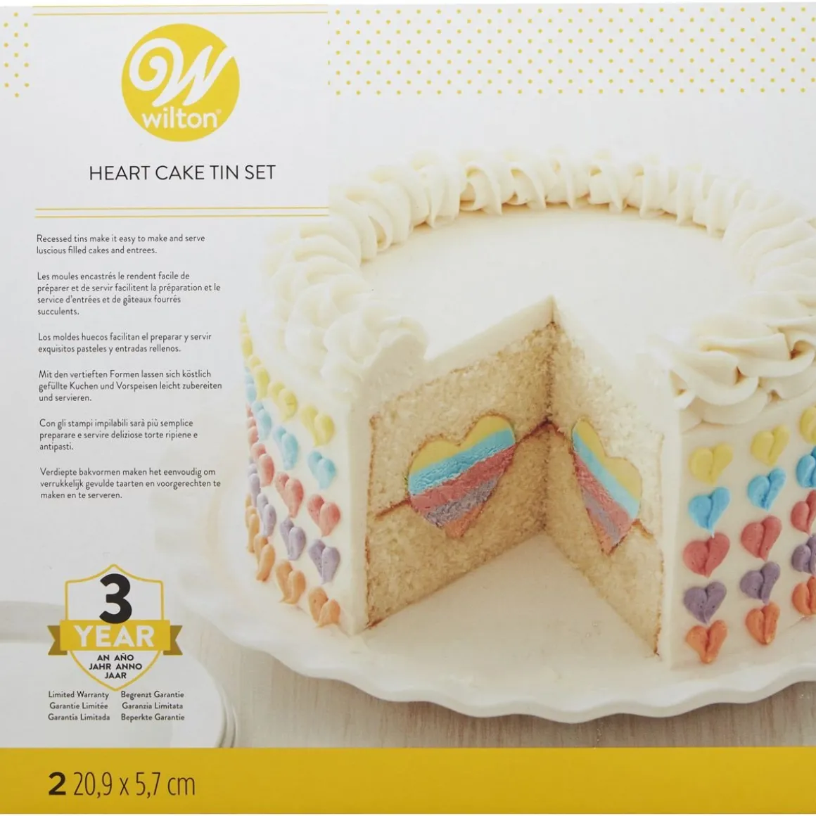 Wilton bakvormen set Hart vulling**