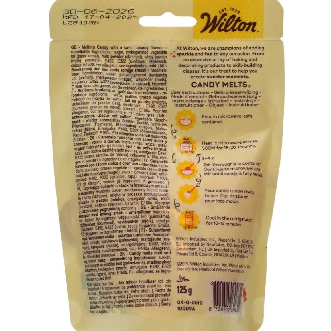 Wilton Candy Melts Geel 125g