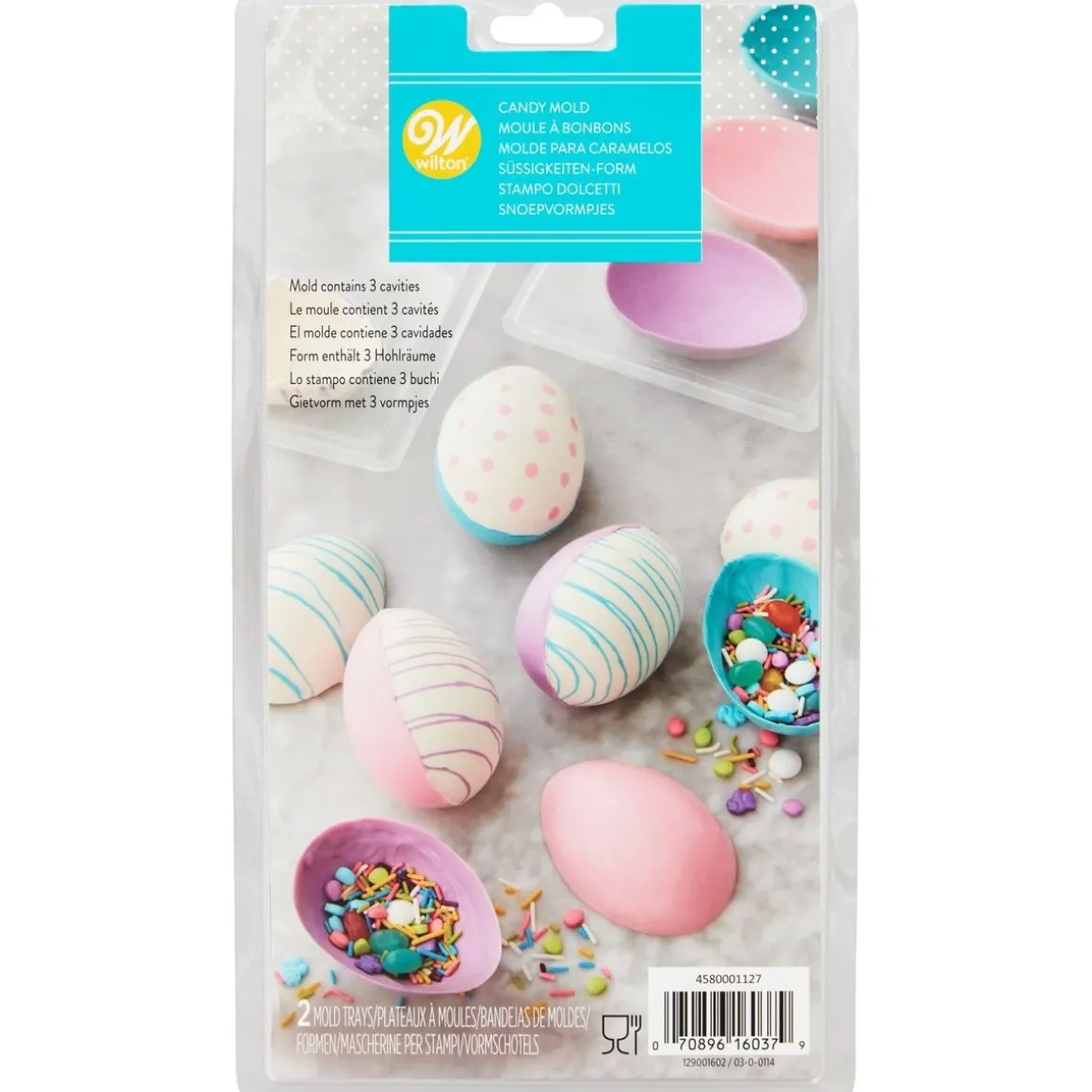 Wilton Chocolade Holvorm Half Ei (6x)