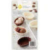 Wilton Chocolademal Holvorm Bakjes Ovaal (3x)