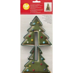Wilton 3D Koekjesuitsteker Kerstboom Set/2
