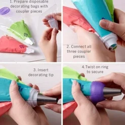 Wilton Drie kleuren Spuitjesadapter