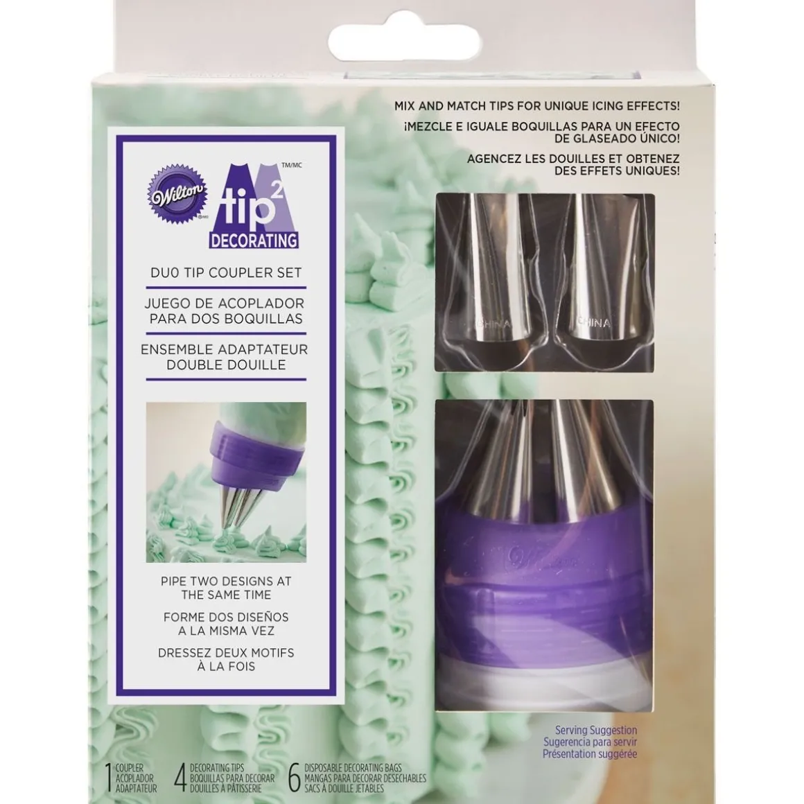 Wilton Duo Spuitmondjes/Spuitzak Set**