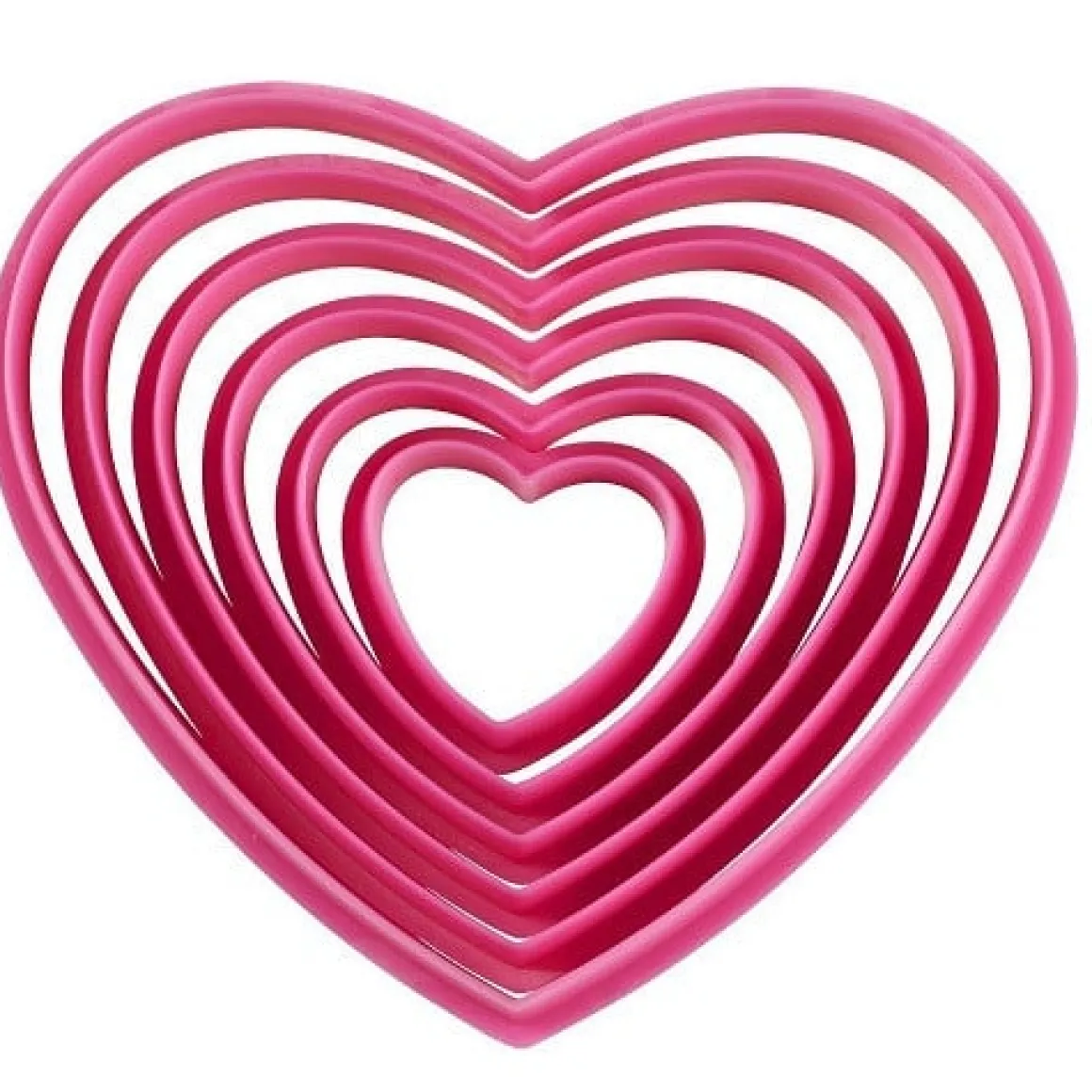 Wilton Hartjes Koekjesuitsteker Glad Set/6