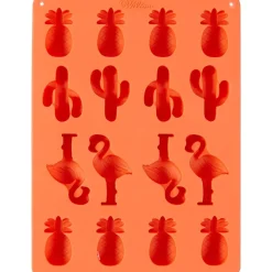 Wilton Siliconen Candy Mold Ananas/Cactus/Flamingo