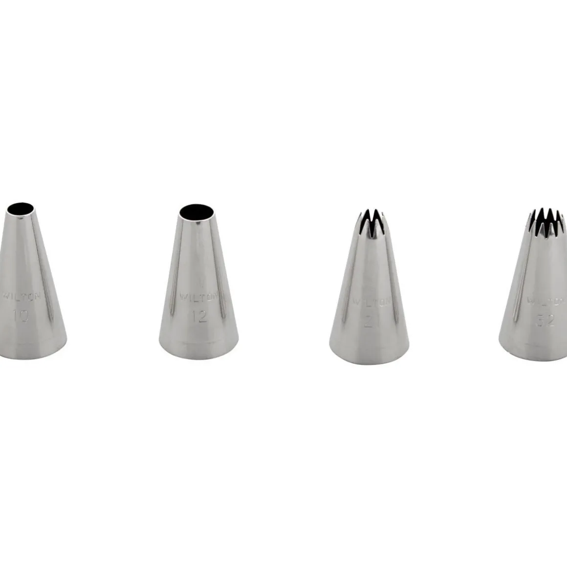 Wilton Spuitmondje Set/4 #010 #012 #021 #032