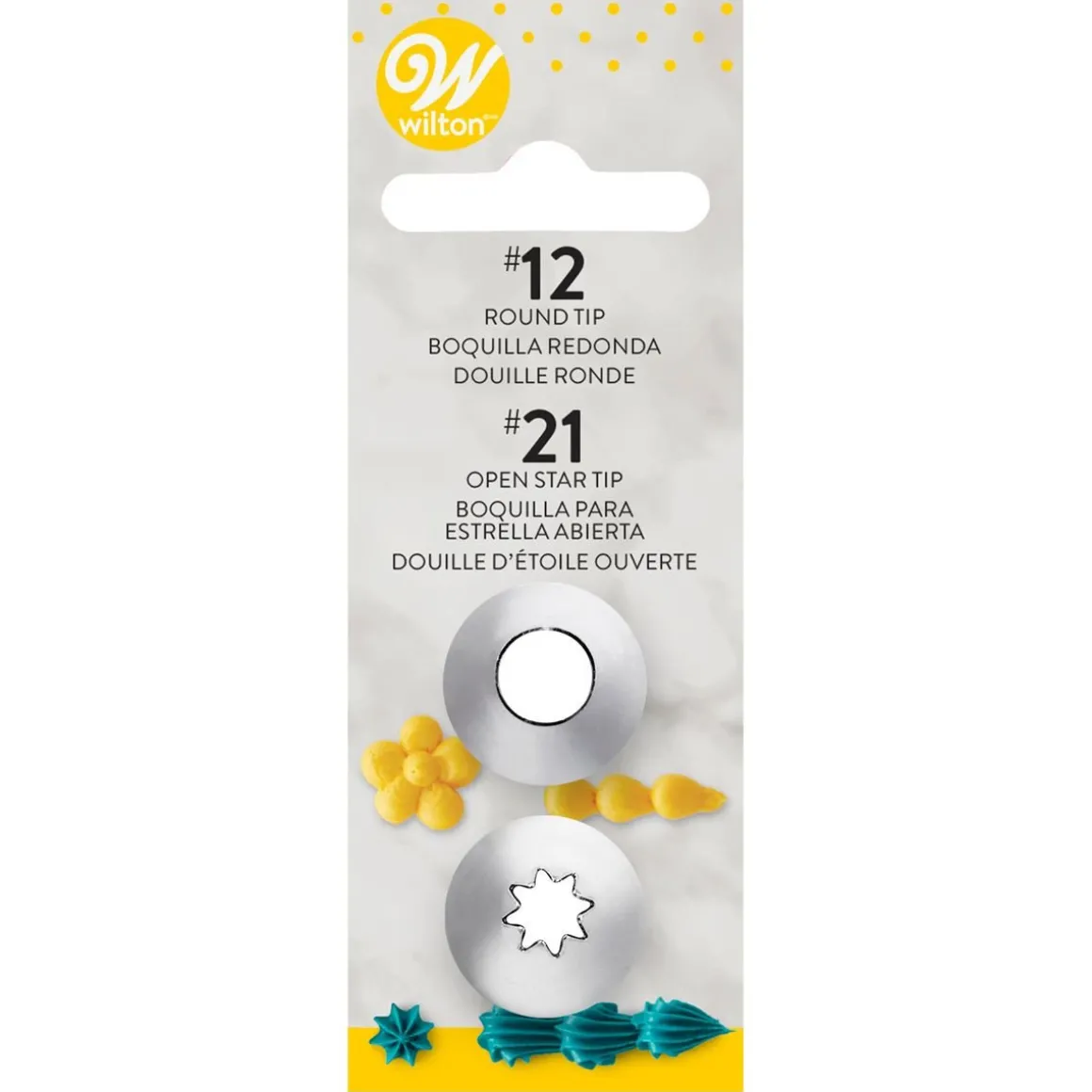 Wilton Spuitmondjes Set/2 #012, #021