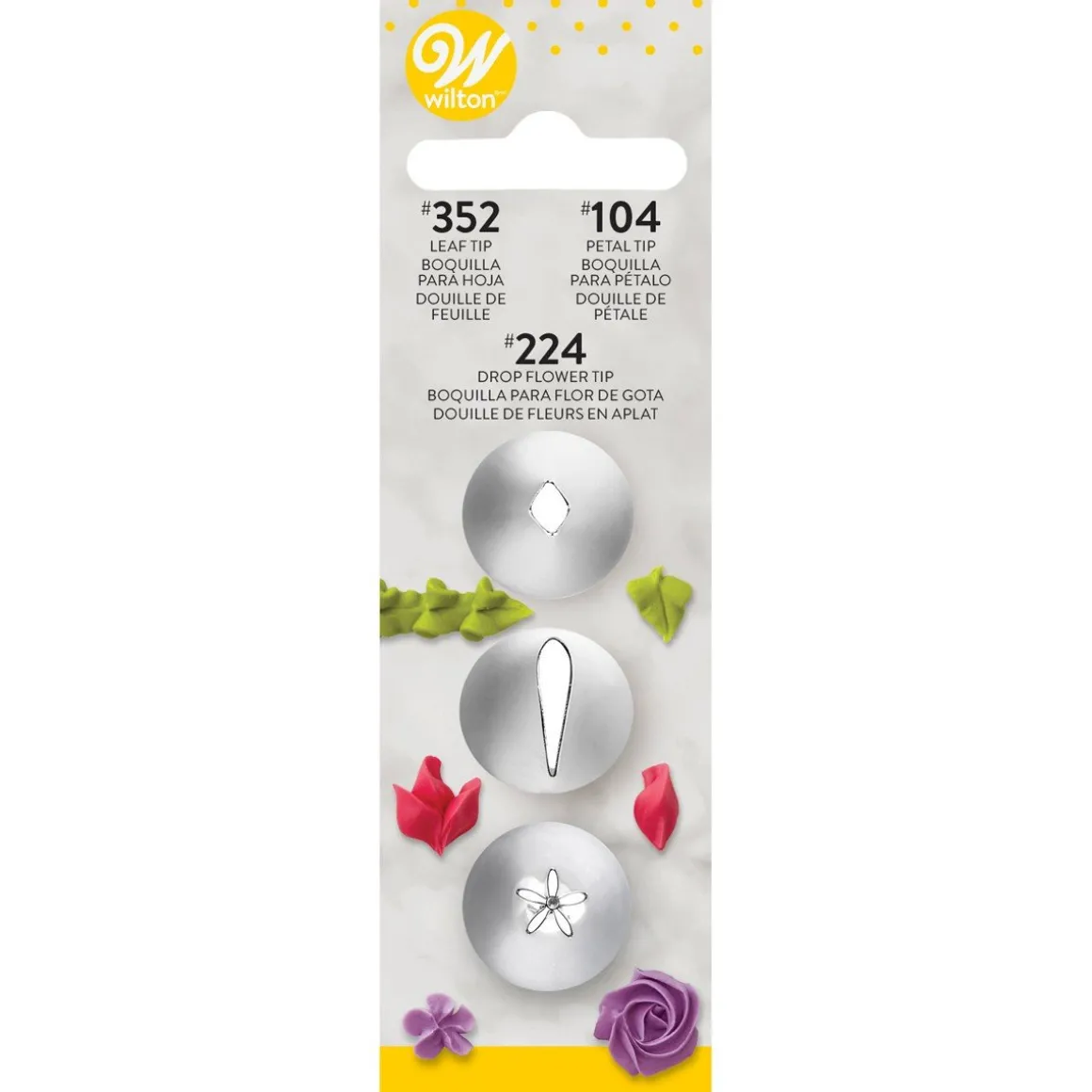 Wilton Spuitmondjes Set #104, #352, #224