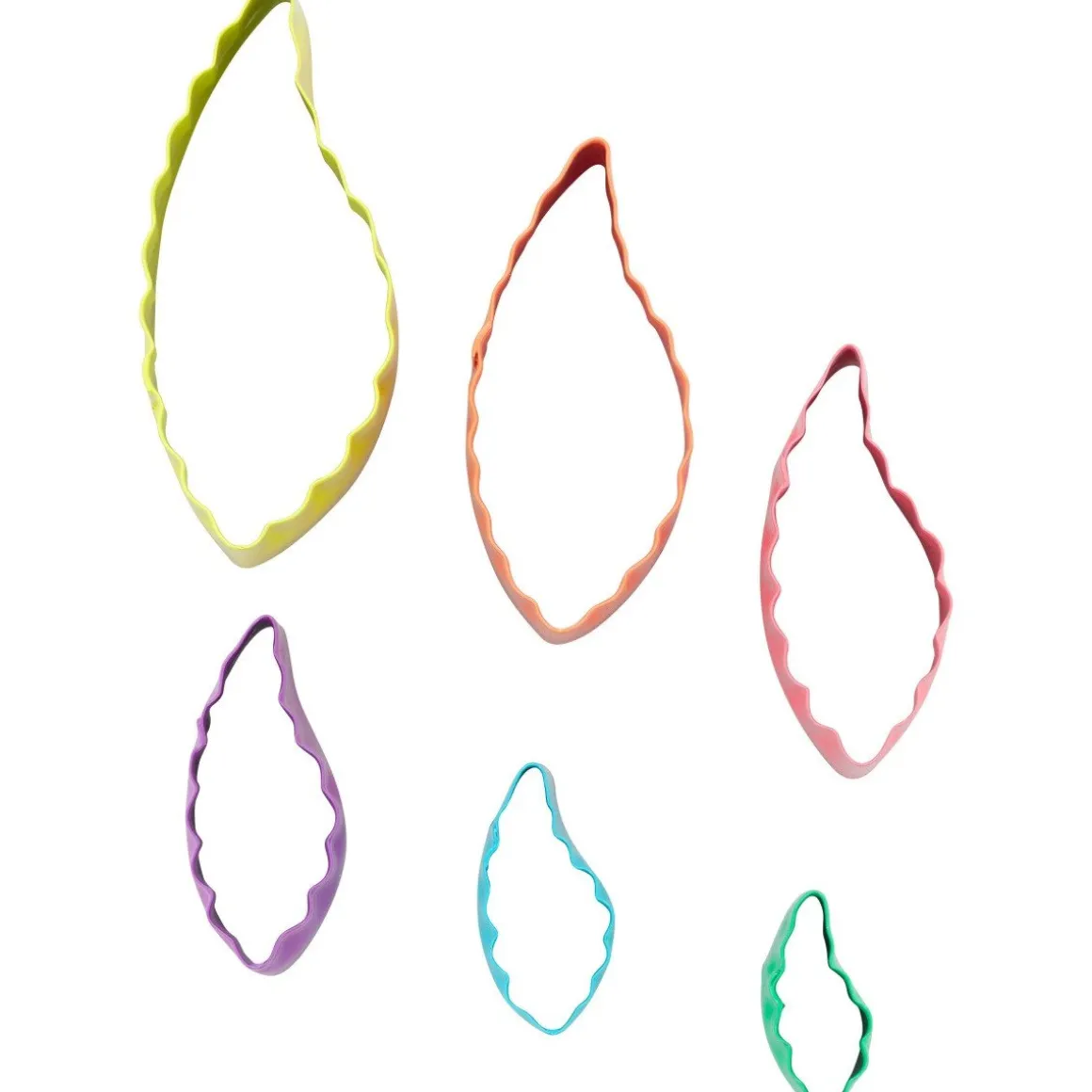 Wilton Uitstekers Blad Dubbelzijdig Set/6