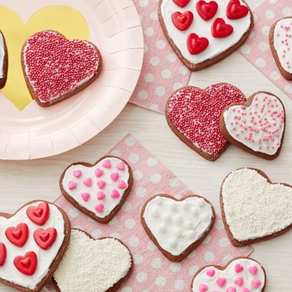 Wilton Uitstekers Hart Dubbelzijdig Set/6