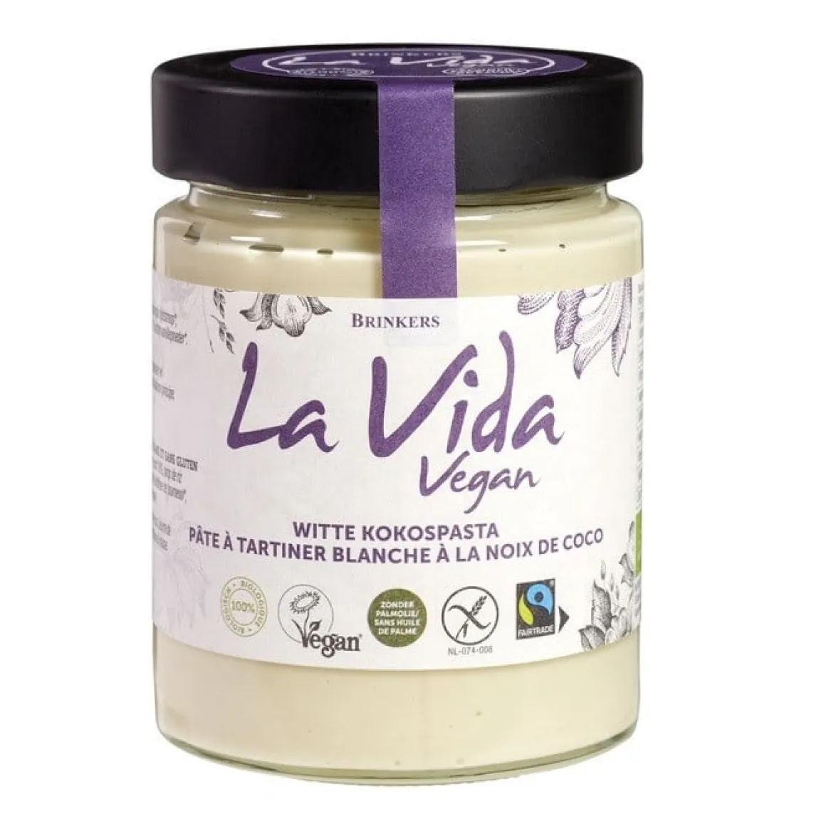 Witte Kokospasta Biologisch 250g